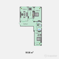 ЖК Standard City 2 — 3-ком 91,2 м² (null)