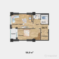 ЖК Sholpan City — 2-ком 56,9 м² (null)