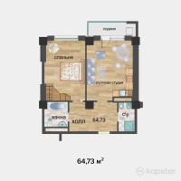 ЖК Sholpan City — 2-ком 64,7 м² (null)