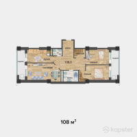 ЖК Sholpan City — 3-ком 108 м² (null)