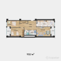 ЖК Sholpan City — 3-ком 113,1 м² (null)