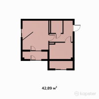 КД Chelsea Club House — 1-ком 42.9 м² (от 34,312,000 тг)