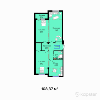 ЖК Туран — 3-ком 108,4 м² (null)