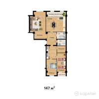 ЖК Caspian City — 3-ком 147 м² (null)