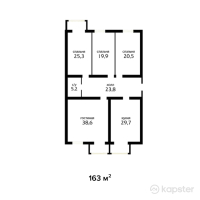 ЖК Lumiere — 4-ком 163 м² (от 53 790 000 тг)