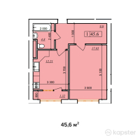 ЖК Murager — 1-ком 45,6 м² (null)