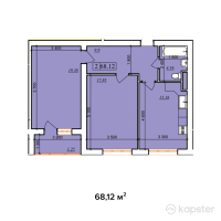 ЖК Murager — 2-ком 68,1 м² (null)