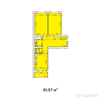 ЖК Murager — 2-ком 81,6 м² (null)