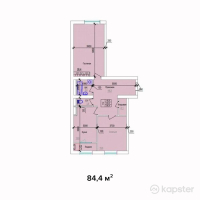 ЖК Nazym — 2-ком 84,4 м² (null)