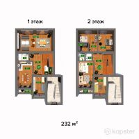 КГ East Houses — 5-ком 232 м² (от 46,400,000 тг)