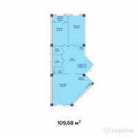 ЖК Golden Park — 3-ком 109.7 м² (от 35,097,600 тг)