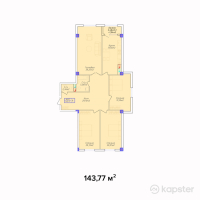 ЖК Golden Park — 4-ком 143.8 м² (от 46,006,400 тг)