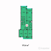 ЖК Del Marmo — 4-ком 171.4 м² (от 59,990,000 тг)