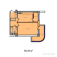 ЖК B-Group Plaza — 1-ком 52.2 м² (от 16,713,600 тг)