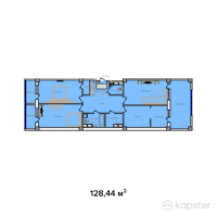 ЖК B-Group Plaza — 3-ком 128.4 м² (от 41,100,800 тг)