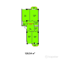 ЖК White House Residence — 3-ком 128.5 м² (от 48,845,400 тг)