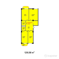 ЖК White House Residence — 3-ком 129.6 м² (от 49,240,500 тг)