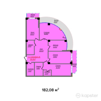 ЖК White House Residence — 4-ком 182.1 м² (от 69,190,500 тг)