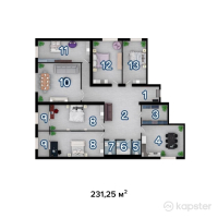 ЖК Saya — 5-ком 231,3 м² (null)