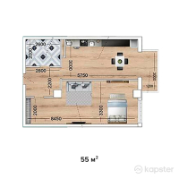 ЖК Магнат — 1-ком 55 м² (от 15,675,000 тг)