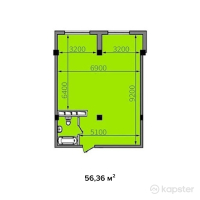 ЖК в мкр. 20, уч. 43 — 1-ком 56,4 м² (null)