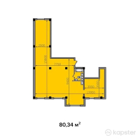 ЖК в мкр. 20, уч. 43 — 3-ком 80,3 м² (null)
