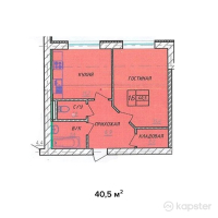 ЖК в 31Б — 1-ком 40,5 м² (null)
