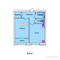 ЖК Нур — 1-ком 63 м² (null)
