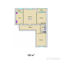 ЖК Нур — 3-ком 130 м² (null)