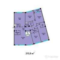 ЖК Premier — 5-ком 213.9 м² (от 81,282,000 тг)