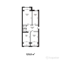 ЖК Baq Sarai — 3-ком 129.8 м² (от 31,152,000 тг)