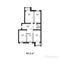 ЖК Baq Sarai — 4-ком 141.3 м² (от 33,912,000 тг)