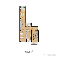 ЖК Dream Palace — 3-ком 103,5 м² (null)