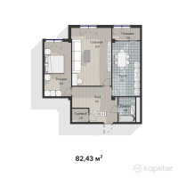 ЖК Family Home — 2-ком 82.4 м² (от 15,661,700 тг)