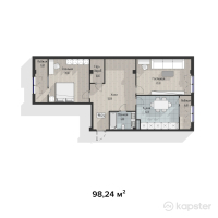 ЖК Family Home — 2-ком 98.2 м² (от 18,665,700 тг)