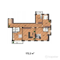 ЖК Shevchenco — 5-ком 172.2 м² (от 86,100,000 тг)