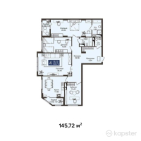 ЖК JM Towers — 4-ком 145.7 м² (от 83,060,400 тг)