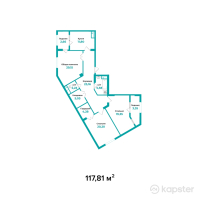 ЖК Kausar — 3-ком 117,8 м² (null)
