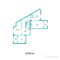 ЖК Kausar — 3-ком 127,1 м² (null)