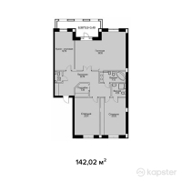 ЖК Французский квартал — 3-ком 142 м² (от 63,909,000 тг)