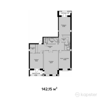 ЖК Французский квартал — 3-ком 142.2 м² (от 63,967,600 тг)