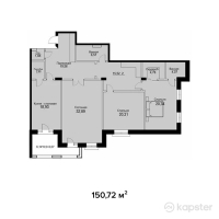 ЖК Французский квартал — 3-ком 150.7 м² (от 67,824,000 тг)