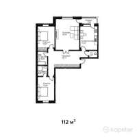 ЖК Английский квартал — 3-ком 112 м² (от 44,800,000 тг)