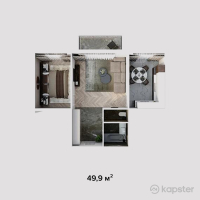 ЖК Aysana — 2-ком 49,9 м² (null)
