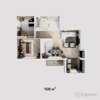 ЖК Aysana — 3-ком 108 м² (null)
