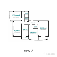 ЖК Baisanat Residence — 4-ком 119 м² (null)