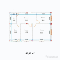 ЖК Айрис — 3-ком 87,9 м² (null)