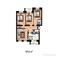 ЖК Good Home — 4-ком 131,6 м² (null)
