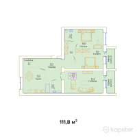 ЖК Sunqar — 3-ком 111.8 м² (от 27,950,000 тг)