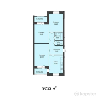 ЖК Zere — 3-ком 97.2 м² (от 25,277,200 тг)